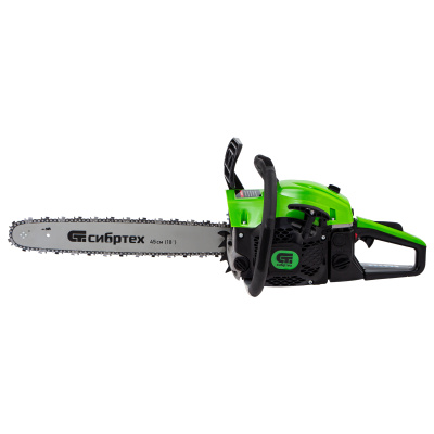 Пила цепная бензиновая ПЦБ-5245, шина 45 см, 52 см3, 3.4 л.с, шаг 0.325, паз 1.5 мм, 72 звена Сибртех по ценам производителя в Москве с доставкой по всей России