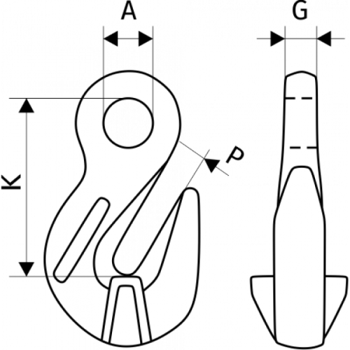 Крюк укорачивающий 21,2 т, размер 26-8 по ценам производителя в Москве с доставкой по всей России