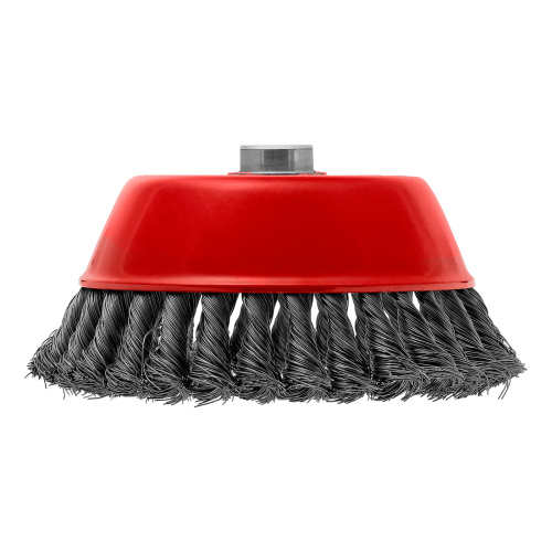 Щетка для УШМ, 150 мм, М14, "чашка", крученая проволока 0.35 мм Matrix по ценам производителя в Москве с доставкой по всей России