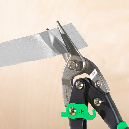 Ножницы по металлу "Piranha", 250 мм, прямой и правый рез, сталь СrMo, двухкомпонентные рукоятки Gross по ценам производителя в Москве с доставкой по всей России