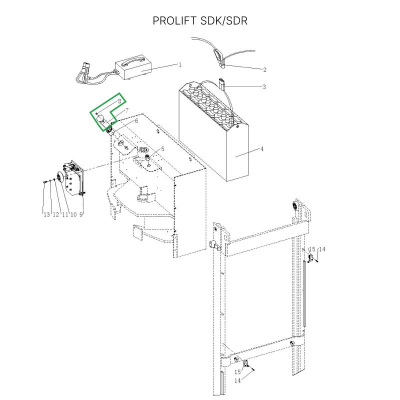 Аварийный выключатель для штабелеров SDR/SDK и SPN, для тележек SK20 по ценам производителя в Москве с доставкой по всей России