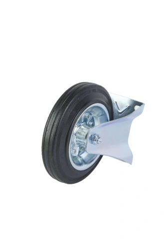 Колесо неповоротное усиленное резина FRC 80 200 мм по ценам производителя в Москве с доставкой по всей России