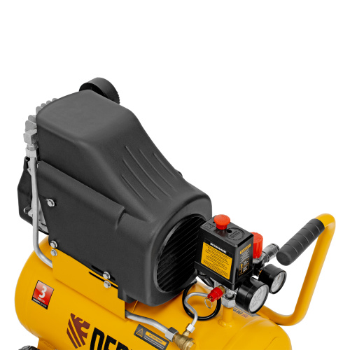 Компрессор воздушный DLC1300/24 безмасляный 1.3 кВт, 24 литра, 206 л/мин Denzel по ценам производителя в Москве с доставкой по всей России