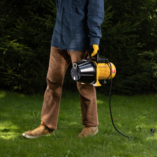 Садовый поверхностный насос GP1100C, 1100 Вт, 4500 л/ч, подъем 46 м, чугун Denzel по ценам производителя в Москве с доставкой по всей России