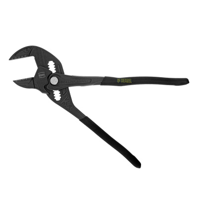 Клещи переставные, кнопочный механизм, обливные рукоятки, сантехнические, 250 мм Denzel по ценам производителя в Москве с доставкой по всей России