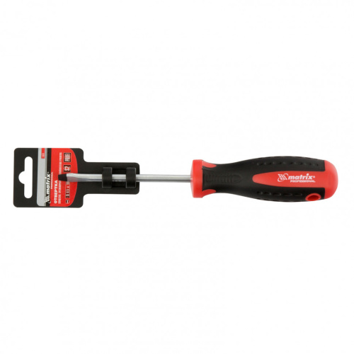 Отвертка Profi, SL6.5 х 100 мм, S2, двухкомпонентная рукоятка Matrix по ценам производителя в Москве с доставкой по всей России