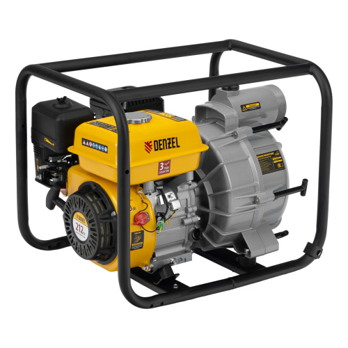 Мотопомпа бензиновая для грязной воды PX-80D7, 7 л.с., 3", 1300 л/мин, глуб 8 м,напор 30 м Denzel по ценам производителя в Москве с доставкой по всей России