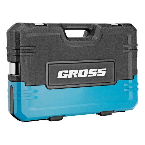 Набор инструментов, 1/2", 3/8", 1/4", CrV, 120 зубьев, 216 предметов Gross по ценам производителя в Москве с доставкой по всей России