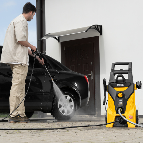Моечная машина высокого давления R-180i, 2400 Вт, 180 бар, 7.5 л/мин, асинхронный двигатель Denzel по ценам производителя в Москве с доставкой по всей России