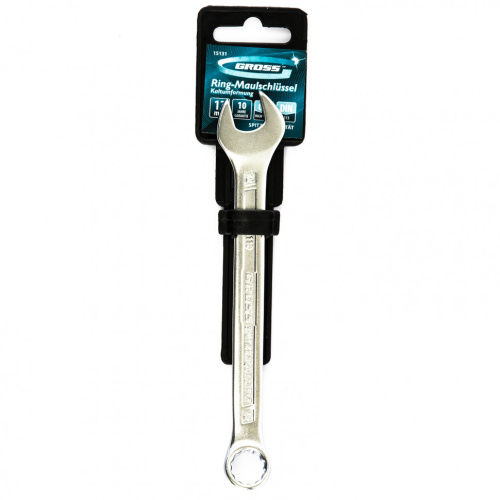 Ключ комбинированный 12 мм, CrV, холодный штамп Gross по ценам производителя в Москве с доставкой по всей России