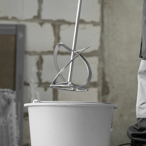 Насадка для миксера, для тяжелых растворов, 160 х 590 мм, оцинкованная, хвостовик резьба М14 Сибртех по ценам производителя в Москве с доставкой по всей России