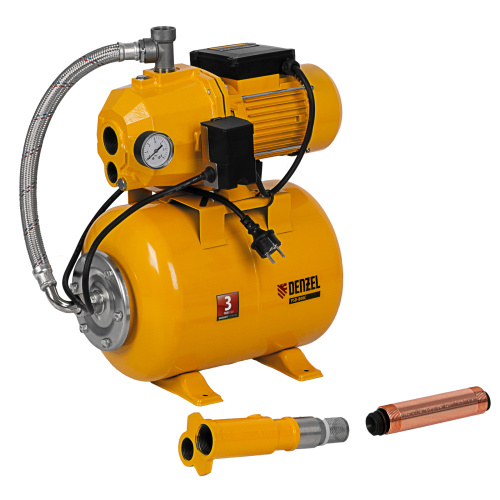 Насосная станция эжекторная PSD800C, 800 Вт, 2400 л/ч, ресивер 24 л, всасывание 20 м Denzel по ценам производителя в Москве с доставкой по всей России