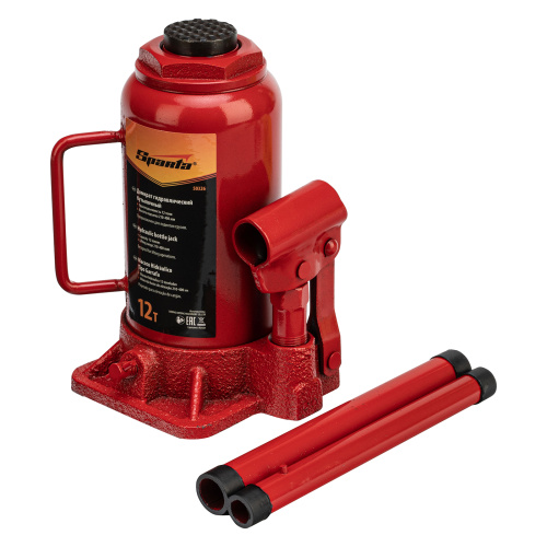 Домкрат гидравлический бутылочный, 12 т, h подъема 210-400 мм Sparta по ценам производителя в Москве с доставкой по всей России