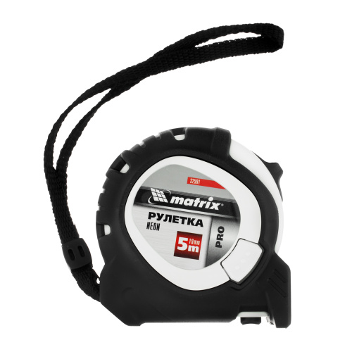 Рулетка Neon,5 м x 19 мм,обрезиненный корпус,3 фиксации,Pro Matrix по ценам производителя в Москве с доставкой по всей России