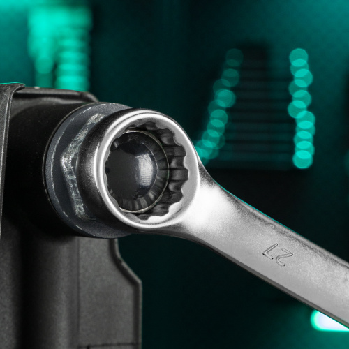 Ключ комбинированный, 27 мм, CrV, матовый хром Stels по ценам производителя в Москве с доставкой по всей России