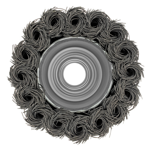 Щетка для УШМ, 65 мм, М14, "чашка", крученая проволока 0.35 мм Matrix по ценам производителя в Москве с доставкой по всей России