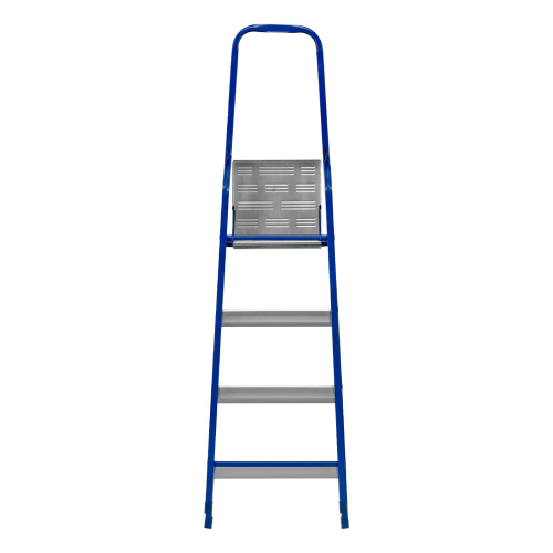 Стремянка, 4 ступени, стальной профиль, алюминиевые ступени Сибртех по ценам производителя в Москве с доставкой по всей России