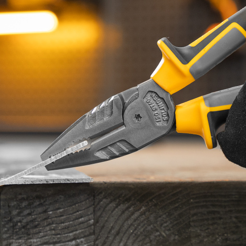 Плоскогубцы комбинированные 205 мм, трехкомпонентные рукоятки Denzel по ценам производителя в Москве с доставкой по всей России