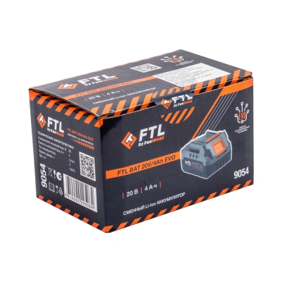 Сменный Li-Ion АКБ FTL BAT 20V/4Ah EVO купить в Москве с доставкой по всей России | ProtosMarket.ru