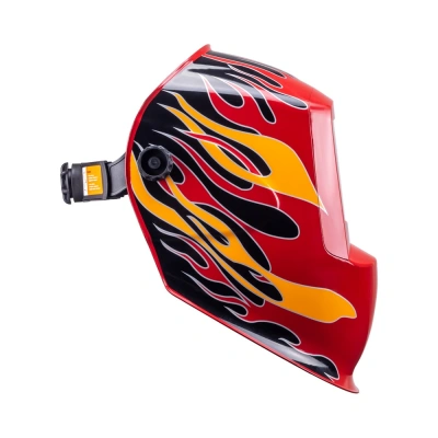 Маска сварщика КОРУНД-2 "огонь" (ф-р 7100V, пр-во FoxWeld/КНР),без коробки по ценам производителя в Москве с доставкой по всей России