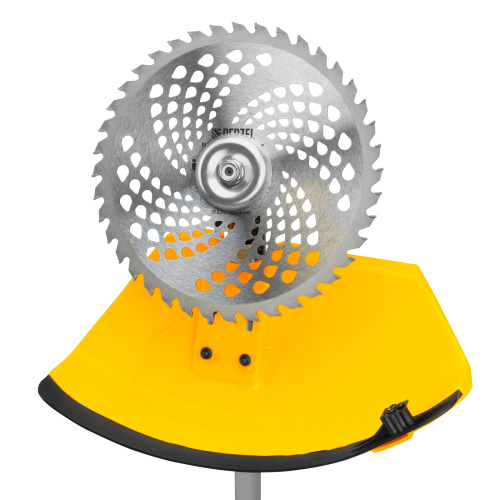 Триммер бензиновый DT-52E, 52 см3, неразъемная штанга, электростартер, состоит из 2 частей Denzel по ценам производителя в Москве с доставкой по всей России