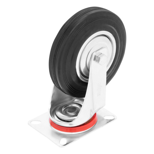 Колесо поворотное D 160 мм, крепление  платформенное Сибртех по ценам производителя в Москве с доставкой по всей России