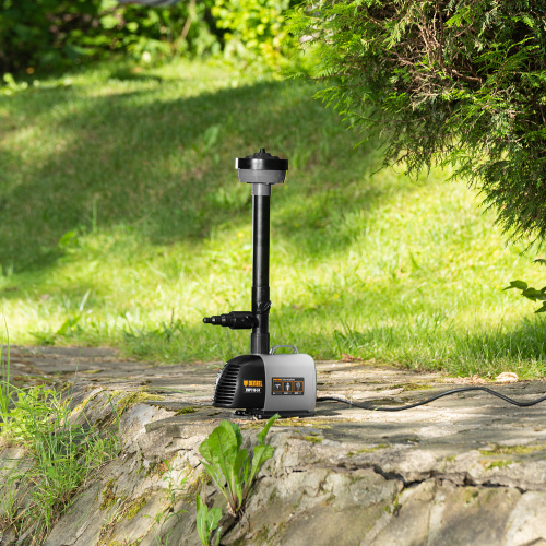 Насос фонтанный FNP110-34, 112 Вт, подъем 3,4 м, 3400 л/ч, колокольчик/каскад/гейзер Denzel по ценам производителя в Москве с доставкой по всей России