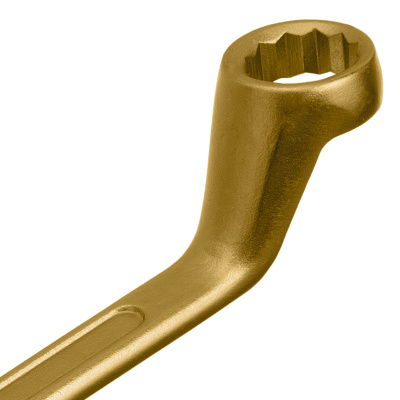 Ключ накидной, 19 х 22 мм, желтый цинк Сибртех по ценам производителя в Москве с доставкой по всей России