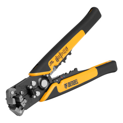 Щипцы для зачистки электропроводов 0,2-6 мм², функция обрезания проводов Denzel по ценам производителя в Москве с доставкой по всей России