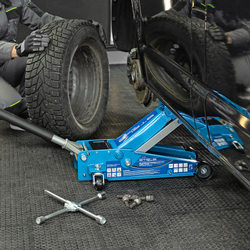 Домкрат гидравлический подкатной, быстрый подъем, 3 т, Quick, 130-465 мм, профессиональный Stels по ценам производителя в Москве с доставкой по всей России