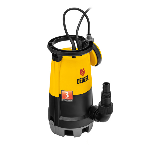 Дренажный насос для чистой и грязной воды DP450S, 450 Вт, напор 6 м, 12000 л/ч Denzel по ценам производителя в Москве с доставкой по всей России