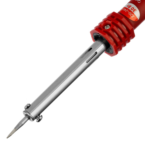 Паяльник, пластиковая рукоятка, медный наконечник с долговечным защитным покрытием, 220 В, 30 W Matrix по ценам производителя в Москве с доставкой по всей России