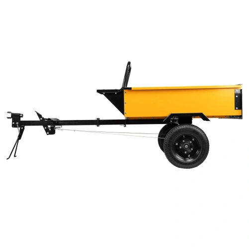 Прицеп для мотоблока TT-500, оцинк., груз. 500 кг, рег. сцепка, колеса 4.00-10, в упаковке Denzel по ценам производителя в Москве с доставкой по всей России