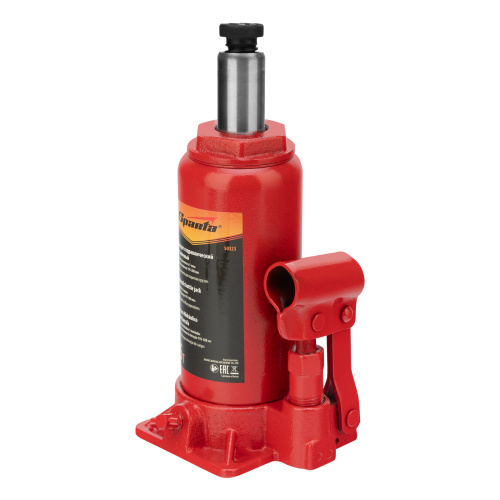 Домкрат гидравлический бутылочный, 5 т, h подъема 195-380 мм Sparta по ценам производителя в Москве с доставкой по всей России