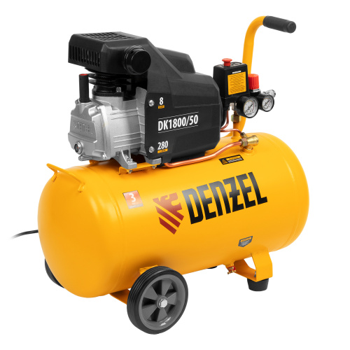 Компрессор воздушный DK1800/50, Х-PRO 1.8 кВт, 280л/мин, 50л Denzel по ценам производителя в Москве с доставкой по всей России