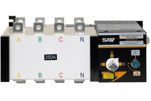 Реверсивный рубильник АВР (устройство автоматического ввода резерва) SHIQ5-250 4P купить в Москве с доставкой по всей России | ProtosMarket.ru