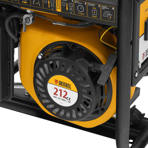 Генератор бензиновый PS 28, 2.8 кВт, 230 В, 15 л, ручной стартер Denzel по ценам производителя в Москве с доставкой по всей России