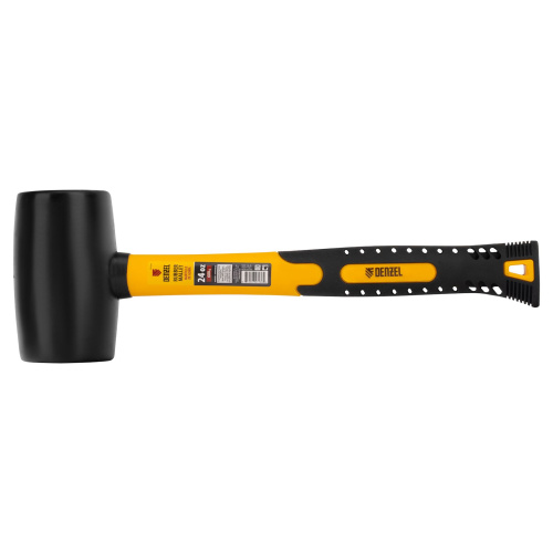 Киянка резиновая, 24 oz, черная резина, фибергласовая рукоятка Denzel по ценам производителя в Москве с доставкой по всей России