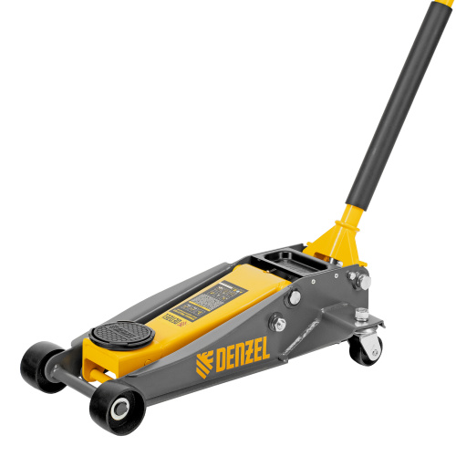 Домкрат гидравлический подкатной, 3 т, 125-470 мм, быстрый подъем, проф. Denzel по ценам производителя в Москве с доставкой по всей России