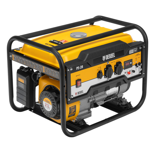 Генератор бензиновый PS 28, 2.8 кВт, 230 В, 15 л, ручной стартер Denzel по ценам производителя в Москве с доставкой по всей России