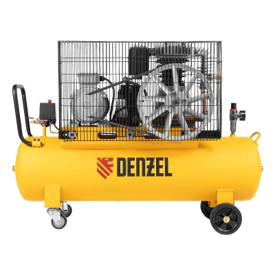 Компрессор воздушный, ременный привод BCI4000-T/100, 4.0 кВт, 100 литров, 690 л/мин Denzel по ценам производителя в Москве с доставкой по всей России