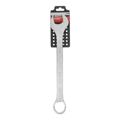 Ключ комбинированный, 32 мм, CrV, матовый хром Matrix по ценам производителя в Москве с доставкой по всей России