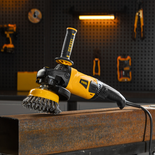 Машина шлифовальная угловая AG150-1500, 1500 Вт, 150 мм, 8500 об/мин Denzel по ценам производителя в Москве с доставкой по всей России