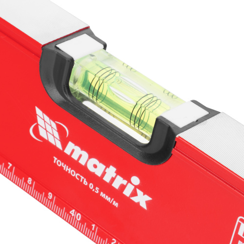 Уровень алюминиевый, фрезерованный, 3 глазка, рукоятки, 800 мм Matrix по ценам производителя в Москве с доставкой по всей России