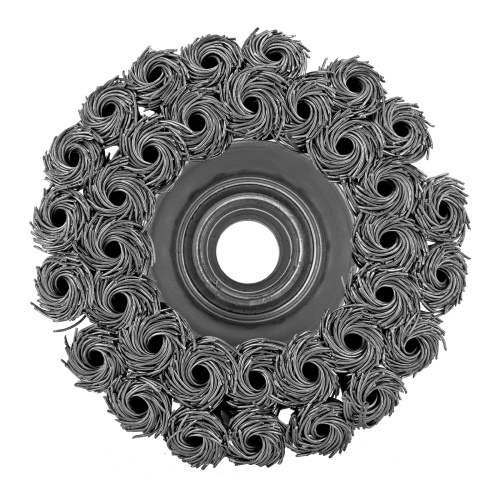 Щетка для УШМ, 75 мм, М14, "чашка", двухрядная, крученая проволока 0.35 мм Matrix по ценам производителя в Москве с доставкой по всей России