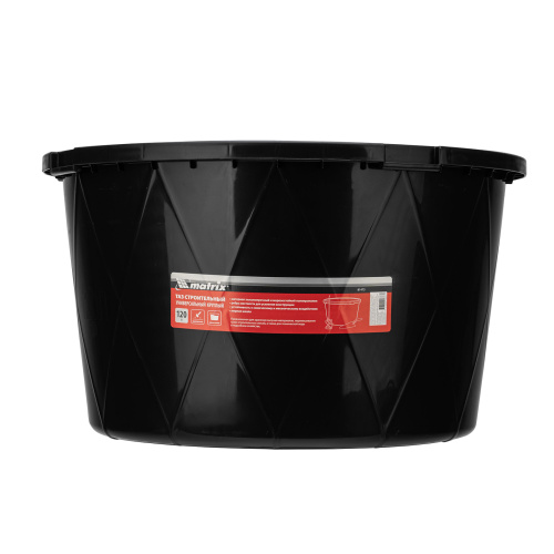 Таз строительный круглый универсальный, 120л, ударопрочный, с ребрами жесткости Matrix по ценам производителя в Москве с доставкой по всей России