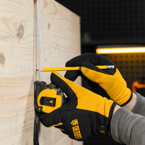 Рулетка 3м х 16мм, автоматич. фиксац., нейлон. покрытие, магнит. зацеп, двухстор. разметка Denzel по ценам производителя в Москве с доставкой по всей России