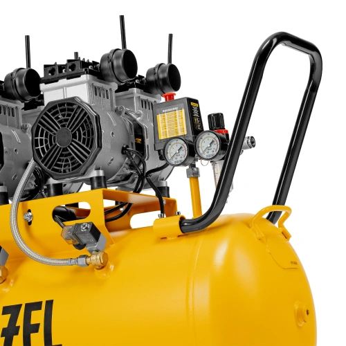 Компрессор безмасляный, малошумный DLS 3300/100, 3300 Вт,3x1100, 100 л, 570 л/мин ,блок управления Denzel по ценам производителя в Москве с доставкой по всей России