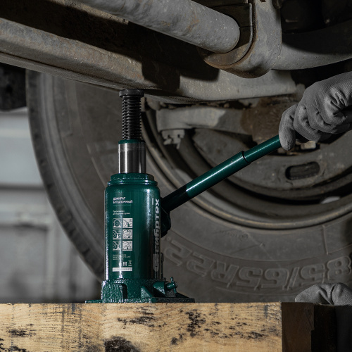 Домкрат гидравлический бутылочный, 10 т, 190-370 мм Сибртех по ценам производителя в Москве с доставкой по всей России