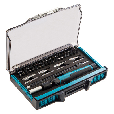 Отвертка с набором бит и торцевых головок для точных работ, гибкий привод, 48 шт, CrMo Gross по ценам производителя в Москве с доставкой по всей России